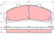 Brake Pad Set, Disc Brake GDB4010 - TRW
