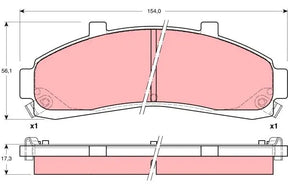 Brake Pad Set, Disc Brake GDB4010 - TRW