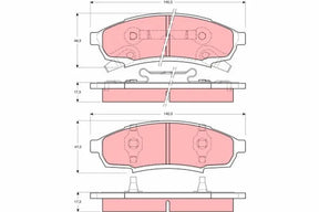 Brake Pad Set, Disc Brake GDB4014 - TRW