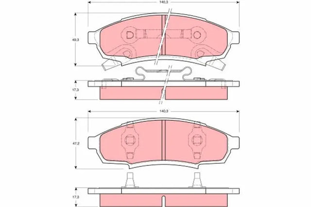 Brake Pad Set, Disc Brake GDB4014 - TRW