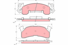 Brake Pad Set, Disc Brake GDB4026 - TRW