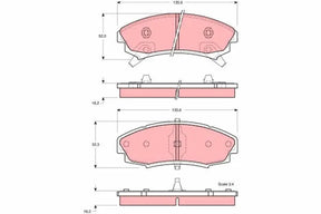 Brake Pad Set, Disc Brake GDB403 - TRW