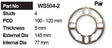Wheel Spacer (2) WS504-2 - Nice Products | Universal Auto Spares