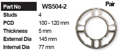 Wheel Spacer (2) WS504-2 - Nice Products | Universal Auto Spares