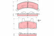 Brake Pad Set, Disc Brake GDB404 - TRW