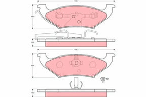 Brake Pad Set, Disc Brake GDB4045 - TRW