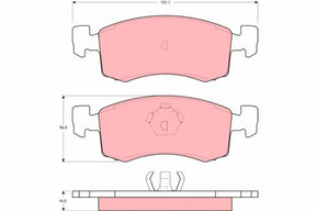 Brake Pad Set, Disc Brake GDB405 - TRW