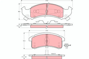 Brake Pad Set, Disc Brake GDB4054 - TRW