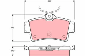 Brake Pad Set, Disc Brake GDB4060 - TRW