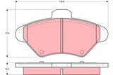 Brake Pad Set, Disc Brake GDB4061 - TRW - Brake Pads - TRW
