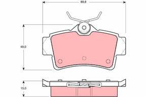 Brake Pad Set, Disc Brake GDB407 - TRW