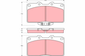 Brake Pad Set, Disc Brake GDB4076 - TRW
