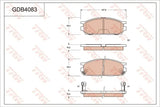 Brake Pad Set, Disc Brake GDB4083 - TRW - Brake Pads - TRW