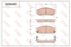 Brake Pad Set, Disc Brake GDB4083 - TRW