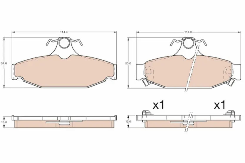 Brake Pad Set, Disc Brake GDB4089 - TRW