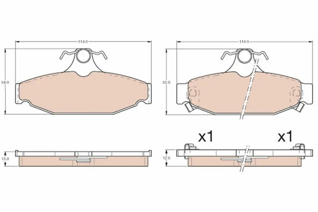 Brake Pad Set, Disc Brake GDB4089 - TRW