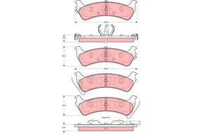 Brake Pad Set, Disc Brake GDB4094DT - TRW