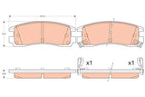 Brake Pad Set, Disc Brake GDB4098DT - TRW