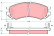 Brake Pad Set, Disc Brake GDB4099 - TRW
