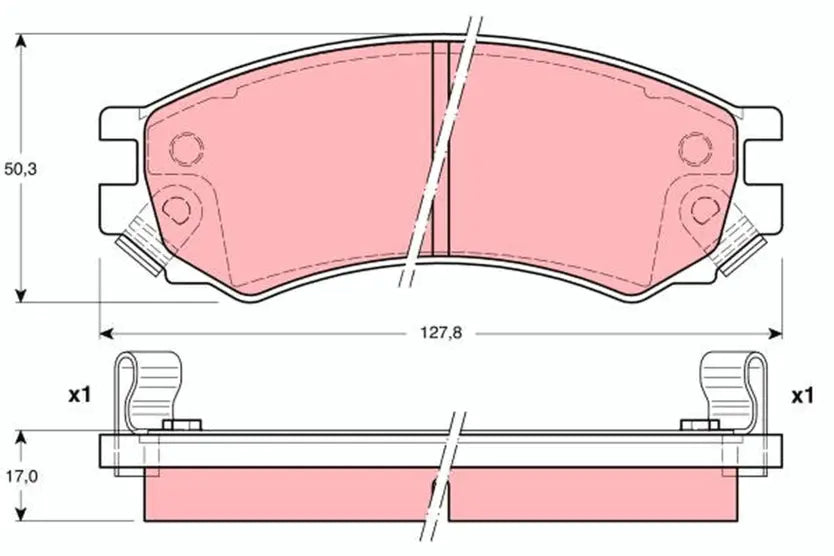 Brake Pad Set, Disc Brake GDB4099 - TRW