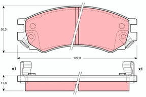 Brake Pad Set, Disc Brake GDB4099 - TRW