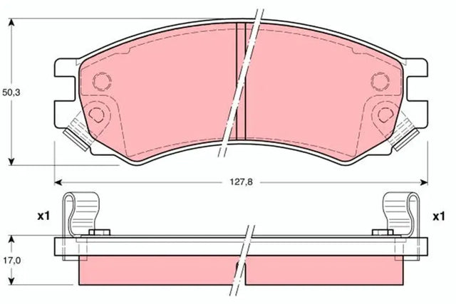 Brake Pad Set, Disc Brake GDB4099 - TRW