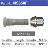 Stud & Nut NS650F - Nice Products | Universal Auto Spares