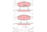 Brake Pad Set, Disc Brake GDB4120DT - TRW