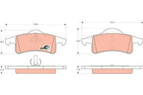 Brake Pad Set, Disc Brake GDB4127 - TRW