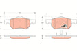 Brake Pad Set, Disc Brake GDB4128 - TRW