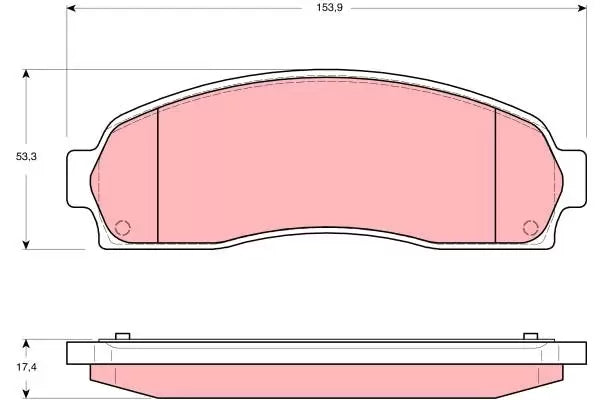 Brake Pad Set, Disc Brake GDB4131 - TRW