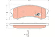 Brake Pad Set, Disc Brake GDB4133 - TRW