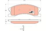 Brake Pad Set, Disc Brake GDB4133 - TRW