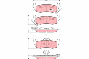 Brake Pad Set, Disc Brake GDB4137 - TRW