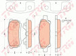 Brake Pad Set, Disc Brake GDB4143 - TRW