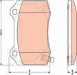 Brake Pad Set, Disc Brake GDB417 - TRW
