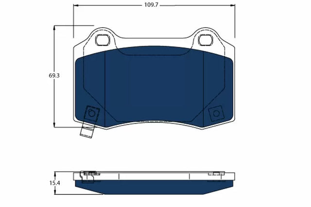 Brake Pad Set, Disc Brake GDB4171BTE - TRW