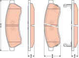 Brake Pad Set, Disc Brake GDB4172 - TRW