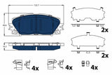 Brake Pad Set, Disc Brake GDB4173 - TRW - Brake Pads - TRW