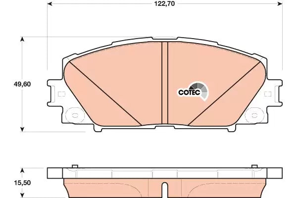 Brake Pad Set, Disc Brake GDB4173DT - TRW