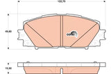 Brake Pad Set, Disc Brake GDB4173DT - TRW
