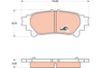Brake Pad Set, Disc Brake GDB4174 - TRW