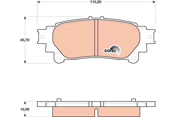 Brake Pad Set, Disc Brake GDB4174 - TRW