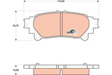 Brake Pad Set, Disc Brake GDB4174 - TRW - Brake Pads - TRW