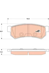 Brake Pad Set, Disc Brake GDB4178DT - TRW