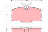 Brake Pad Set, Disc Brake GDB418 - TRW - Brake Pads - TRW