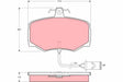 Brake Pad Set, Disc Brake GDB421 - TRW