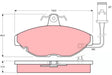 Brake Pad Set, Disc Brake GDB428 - TRW