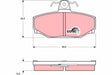 Brake Pad Set, Disc Brake GDB442 - TRW