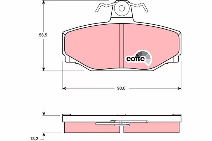 Brake Pad Set, Disc Brake GDB442 - TRW